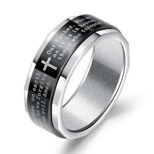 Men's Fashion Cross Rotating Ring-Mens Ring-SunnyHouse Jewelry