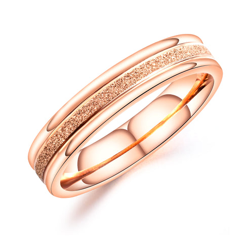 Women's Fashion Rose Gold Blinking Ring-Womens Ring-SunnyHouse Jewelry