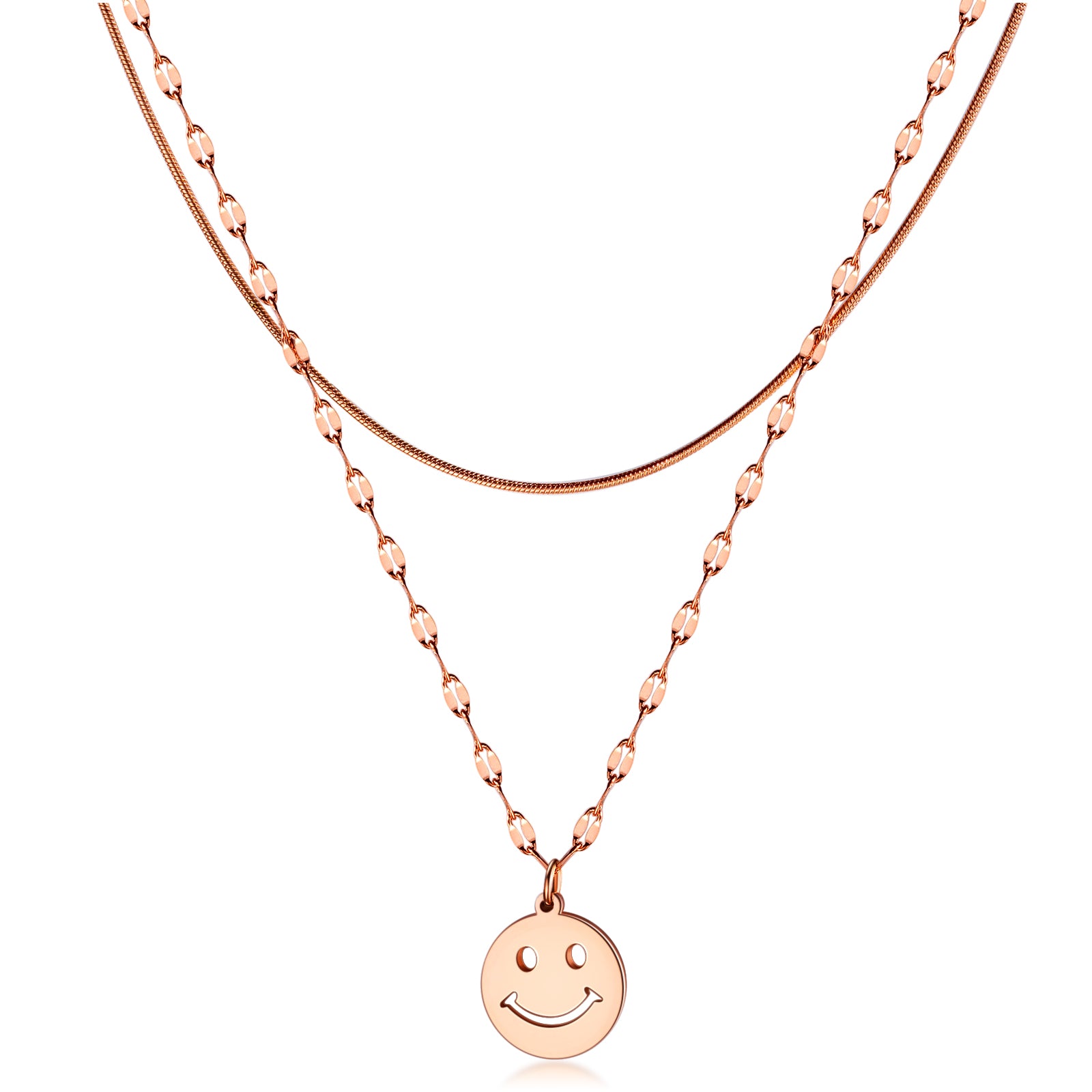 Women's Fashion Smile Pendant Necklace-Womens Pendant Necklace-SunnyHouse Jewelry