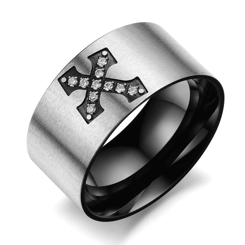 Men's Fashion Cross Ring-Mens Ring-SunnyHouse Jewelry