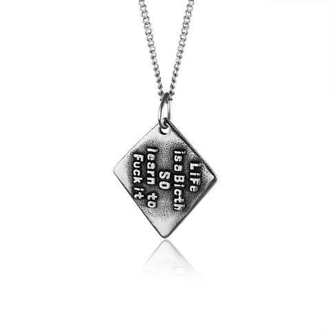 Men's Fashion Life is a Bitch Pendant Necklace-Mens Pendant Necklace-SunnyHouse Jewelry