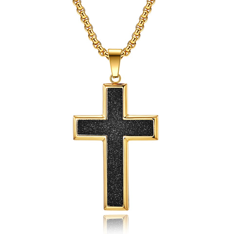 Men's Fashion Starry Cross Pendant Necklace-Mens Pendant Necklace-SunnyHouse Jewelry