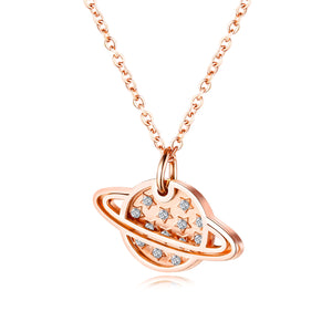 Women's Fashion Diamond Universe Pendant Necklace-Womens Pendant Necklace-SunnyHouse Jewelry