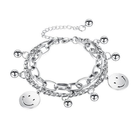 Women's Fashion Happy Smile Bracelet-Womens Bracelet-SunnyHouse Jewelry