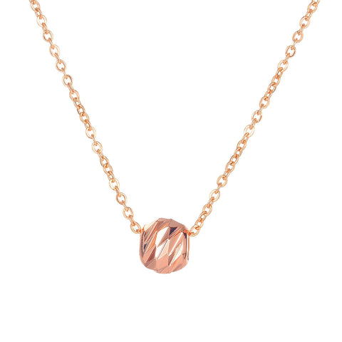 Women's Fashion Rose Gold Lucky Stone Pendant Necklace-Womens Pendant Necklace-SunnyHouse Jewelry