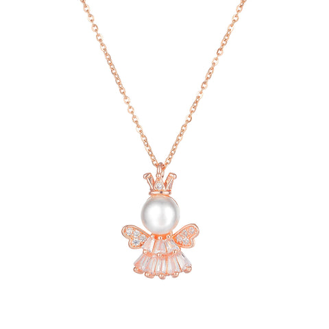 Women's Fashion Pearl Queen Pendant Necklace-Womens Pendant Necklace-SunnyHouse Jewelry