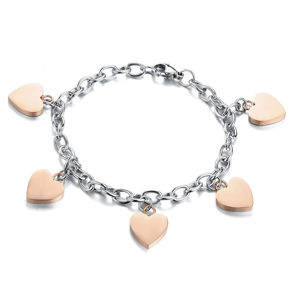 Women's Fashion Heart Bracelet-Womens Bracelet-SunnyHouse Jewelry