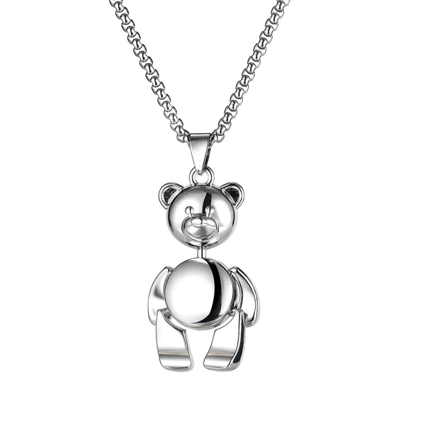 Men's Fashion Hip Hop Bear Pendant Necklace-Mens Pendant Necklace-SunnyHouse Jewelry