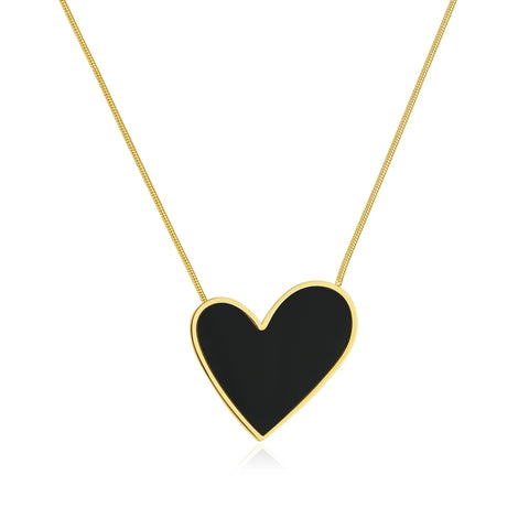 Women's Fashion Simple Heart Pendant Necklace-Womens Pendant Necklace-SunnyHouse Jewelry