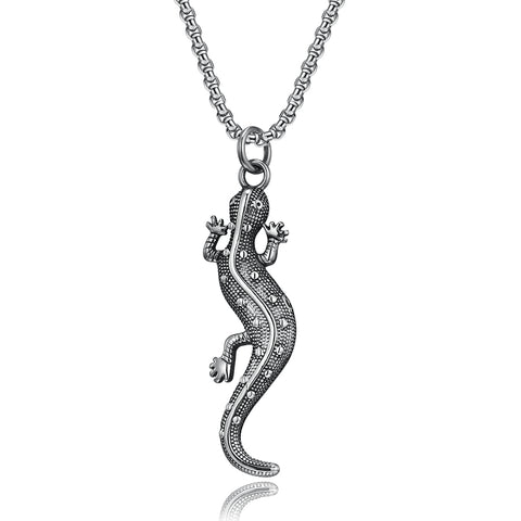 Men's Fashion 3 feet Chameleon Pendant Necklace-Mens Pendant Necklace-SunnyHouse Jewelry