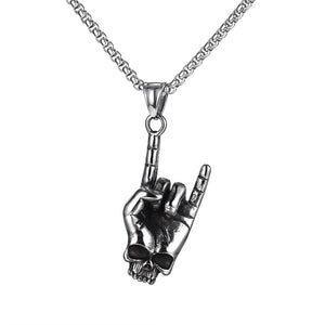 Men's Fashion Hip Hop Gesture Pendant Necklace-Mens Pendant Necklace-SunnyHouse Jewelry