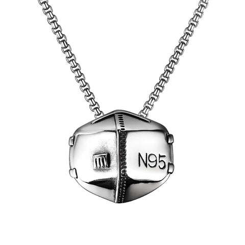 Men's Fashion Mask N95 Pendant Necklace-Mens Pendant Necklace-SunnyHouse Jewelry