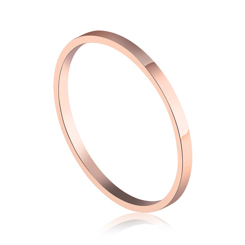 Women's Fashion Rose Gold Thin Ring-Womens Ring-SunnyHouse Jewelry