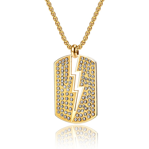 Men's Fashion Blinking Flash Pendant Necklace-Mens Pendant Necklace-SunnyHouse Jewelry