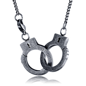 Men's Fashion Hip Hop Handcuffs Pendant Necklace-Mens Pendant Necklace-SunnyHouse Jewelry