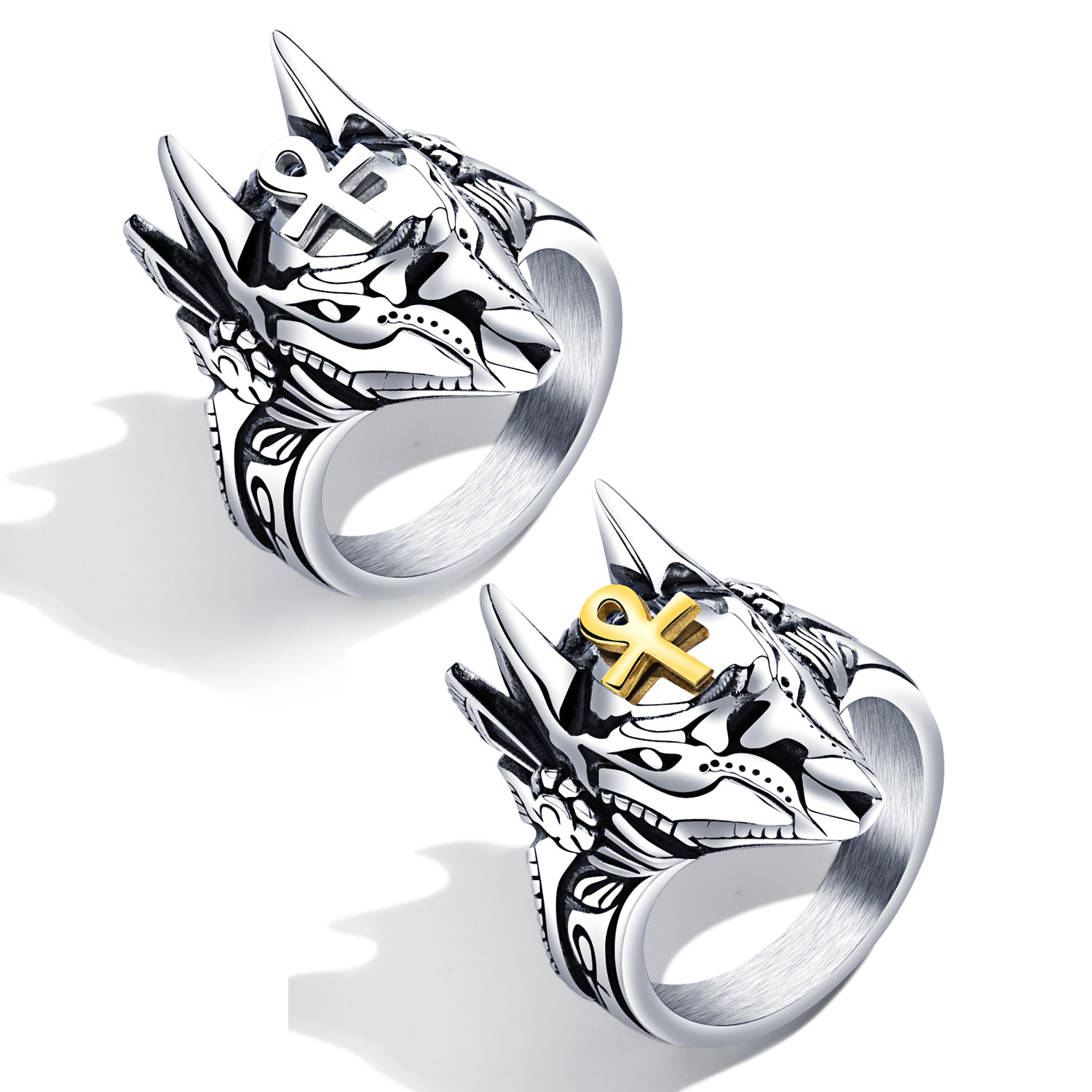 Men's Fashion Anubis Wolf Ring-Mens Ring-SunnyHouse Jewelry