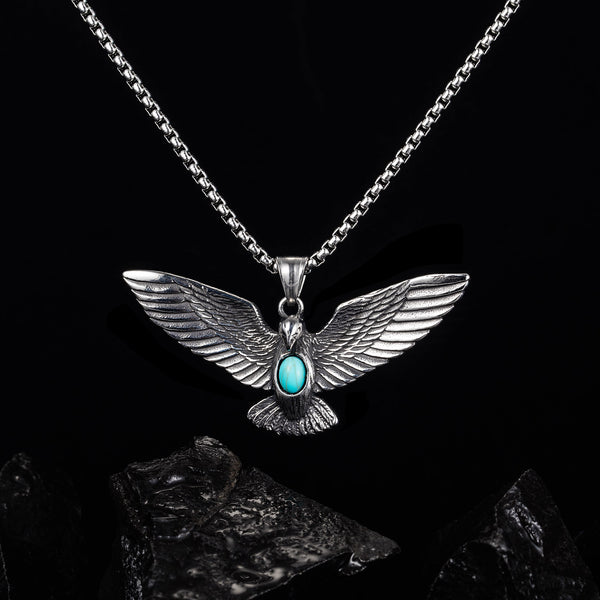 Men's Fashion Hip Hop Eagle Pendant Necklace-Mens Pendant Necklace-SunnyHouse Jewelry