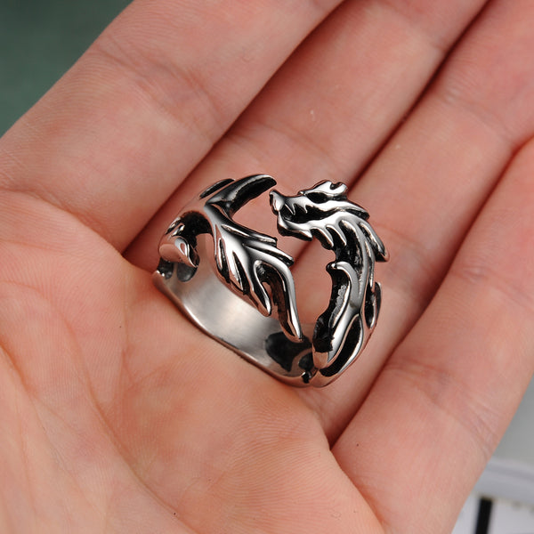 Men's Fashion Dragon Hip Hop Ring-Mens Ring-SunnyHouse Jewelry