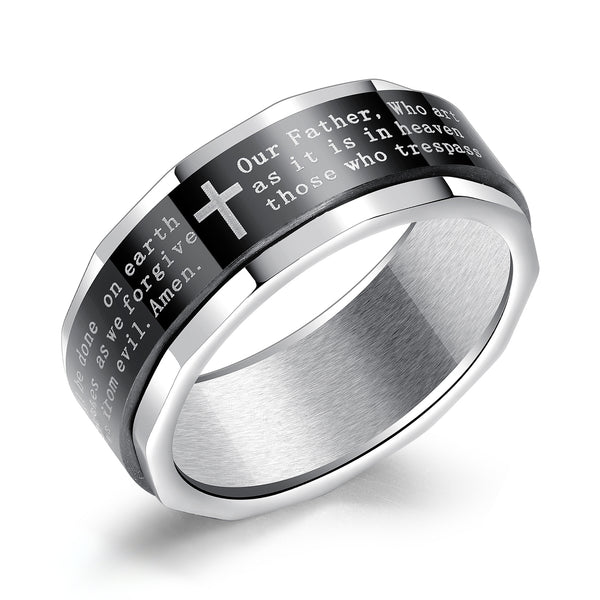 Men's Fashion Cross Rotating Ring-Mens Ring-SunnyHouse Jewelry