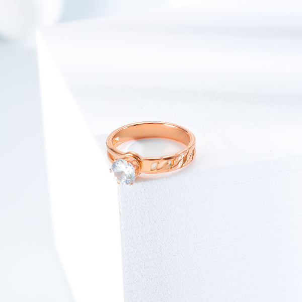 Women's Fashion Rose Gold Ring-Womens Ring-SunnyHouse Jewelry