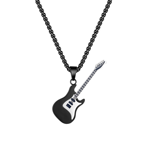 Men's Fashion Guitar Pendant Necklace-Mens Pendant Necklace-SunnyHouse Jewelry