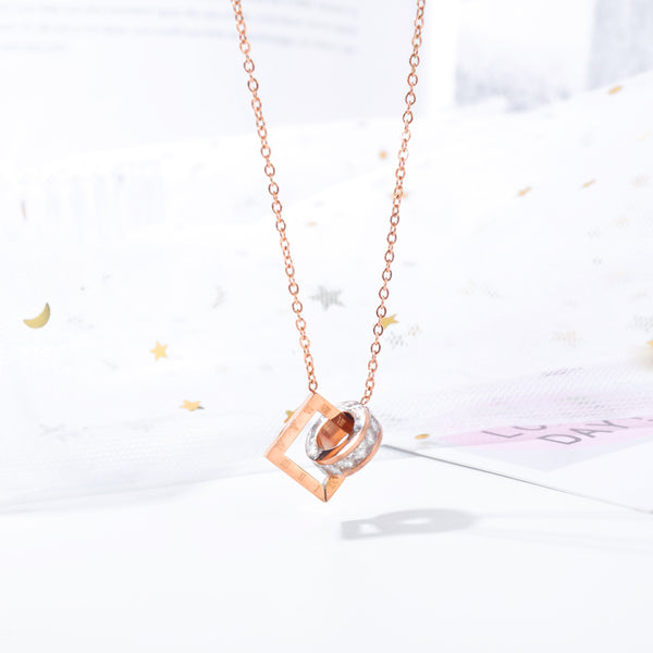 Women's Fashion Ring Pendant Necklace-Womens Pendant Necklace-SunnyHouse Jewelry