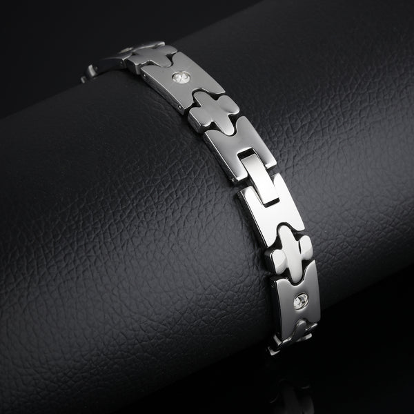 Men's Fashion Cross Magnetic Bracelet-Mens Bracelet-SunnyHouse Jewelry