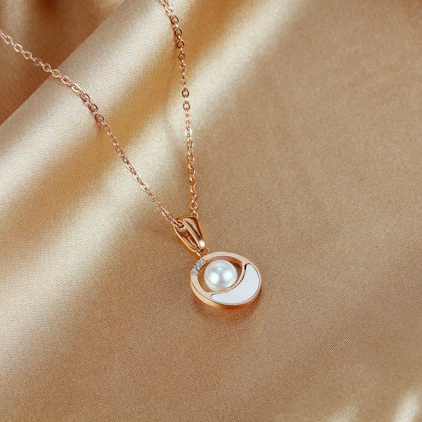 Women's Fashion Pearl Pendant Necklace-Womens Pendant Necklace-SunnyHouse Jewelry