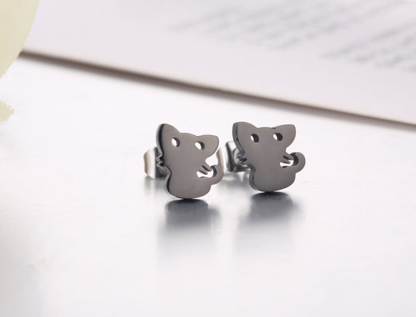 Women's Fashion Black Cat Earrings-Womens Earrings-SunnyHouse Jewelry