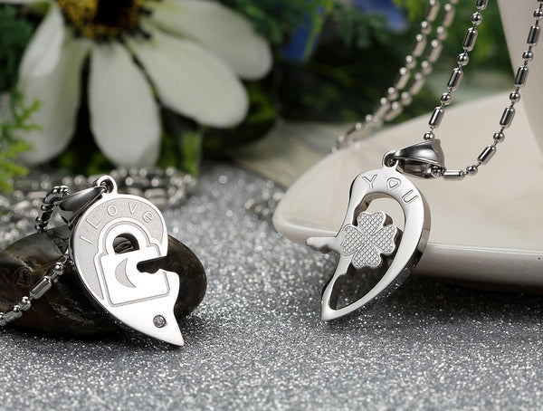 His & Hers Matching Set Your Key to My Heart Couple Necklace Couple Jewelry Set-Couple Necklace-SunnyHouse Jewelry