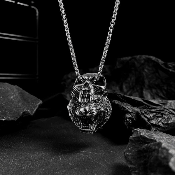 Men's Fashion Hip Hop Tiger Pendant Necklace-Mens Pendant Necklace-SunnyHouse Jewelry