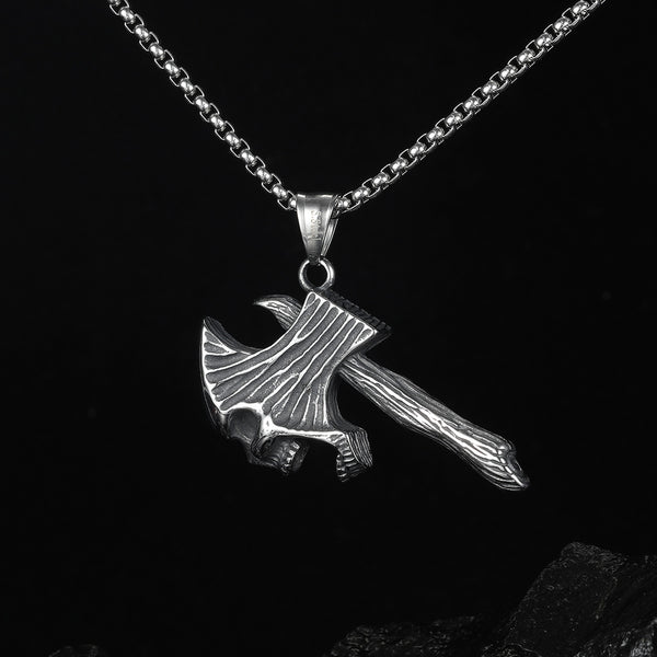 Men's Fashion Skull Ax Pendant Necklace-Mens Pendant Necklace-SunnyHouse Jewelry