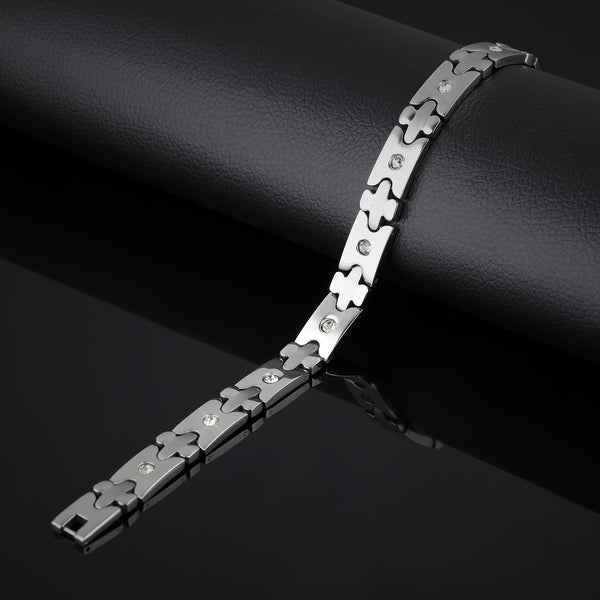 Men's Fashion Cross Magnetic Bracelet-Mens Bracelet-SunnyHouse Jewelry