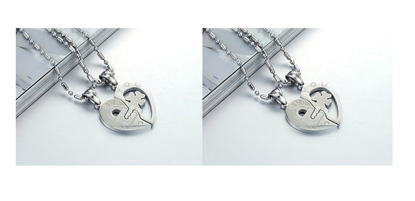 His & Hers Matching Set Your Key to My Heart Couple Necklace Couple Jewelry Set-Couple Necklace-SunnyHouse Jewelry