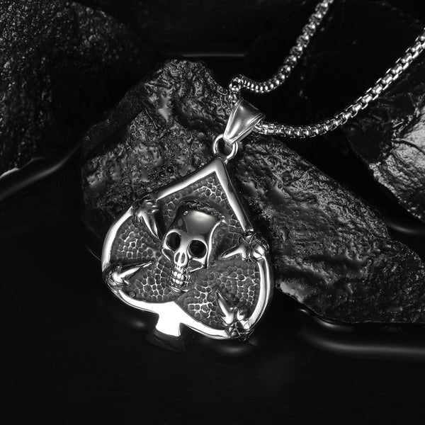 Men's Fashion Poker Winner Pendant Necklace-Mens Pendant Necklace-SunnyHouse Jewelry