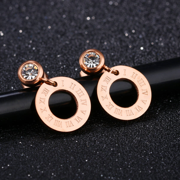 Women's Fashion Ring Drop Earrings-Womens Earrings-SunnyHouse Jewelry