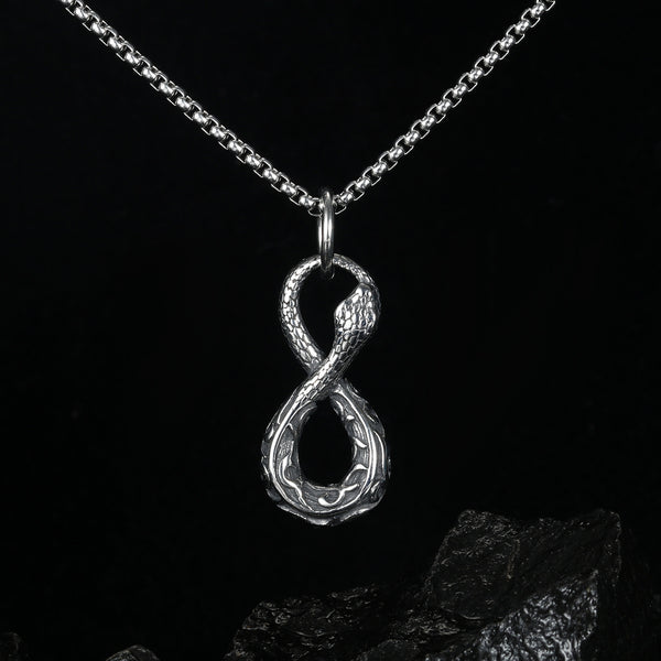 Men's Fashion Snake Pendant Necklace-Mens Pendant Necklace-SunnyHouse Jewelry