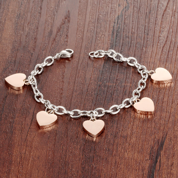 Women's Fashion Heart Bracelet-Womens Bracelet-SunnyHouse Jewelry