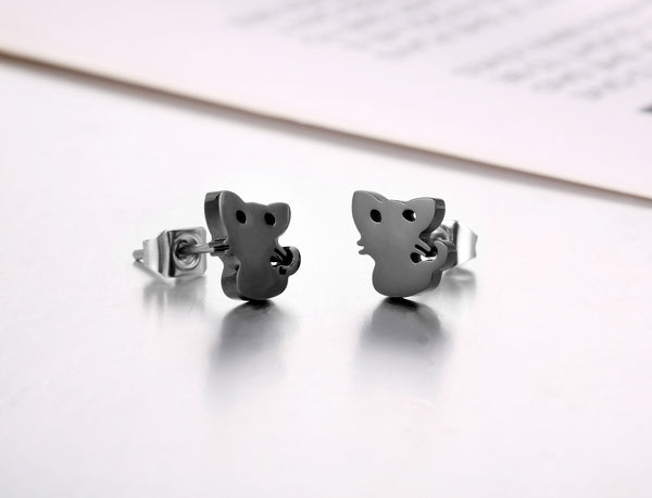 Women's Fashion Black Cat Earrings-Womens Earrings-SunnyHouse Jewelry