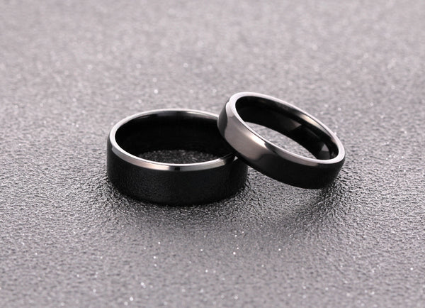 His & Hers Matching Set Customized Couple Rings Wedding Band Set-Customized Couple Rings-SunnyHouse Jewelry