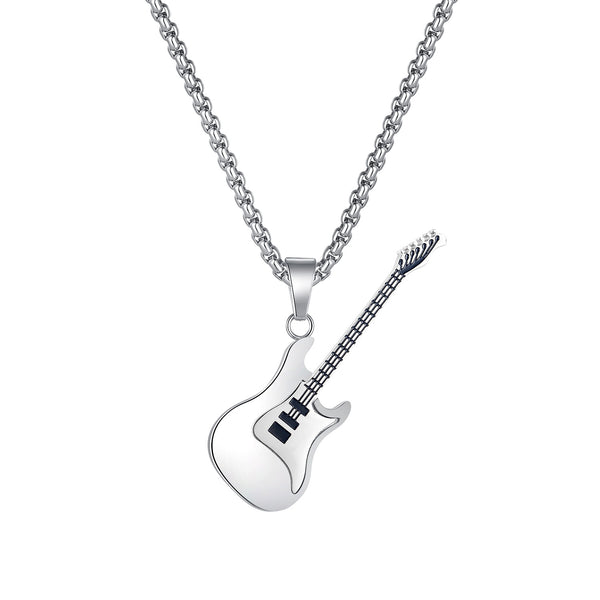 Men's Fashion Guitar Pendant Necklace-Mens Pendant Necklace-SunnyHouse Jewelry