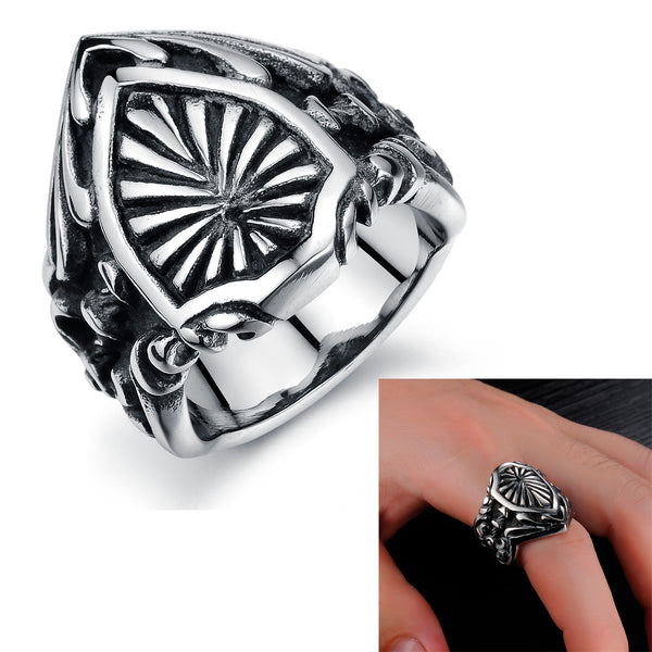 Men's Fashion Helmet Hip Hop Ring-Mens Ring-SunnyHouse Jewelry