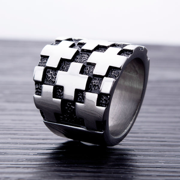 Men's Fashion Cross Ring-Mens Ring-SunnyHouse Jewelry