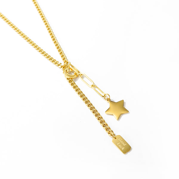 Women's Fashion Good Luck Star Pendant Necklace-Womens Pendant Necklace-SunnyHouse Jewelry