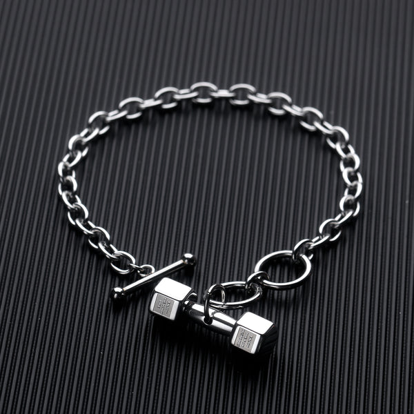 Men's Fashion Dumbbel Bracelet-Mens Bracelet-SunnyHouse Jewelry