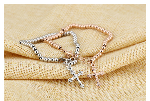 Women's Fashion Cross Bracelet-Womens Bracelet-SunnyHouse Jewelry