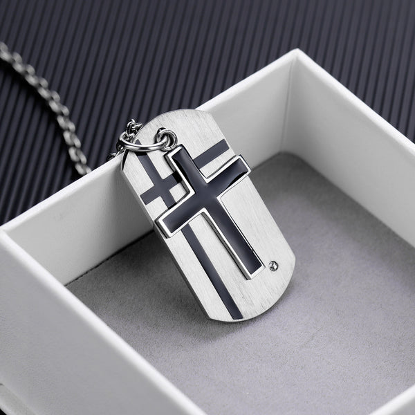 Men's Fashion Hip Hop Cross Pendant Necklace-Mens Pendant Necklace-SunnyHouse Jewelry