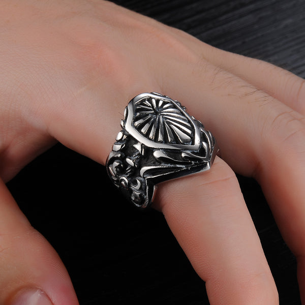 Men's Fashion Helmet Hip Hop Ring-Mens Ring-SunnyHouse Jewelry