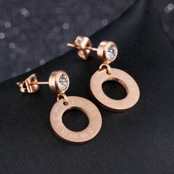 Women's Fashion Ring Drop Earrings-Womens Earrings-SunnyHouse Jewelry