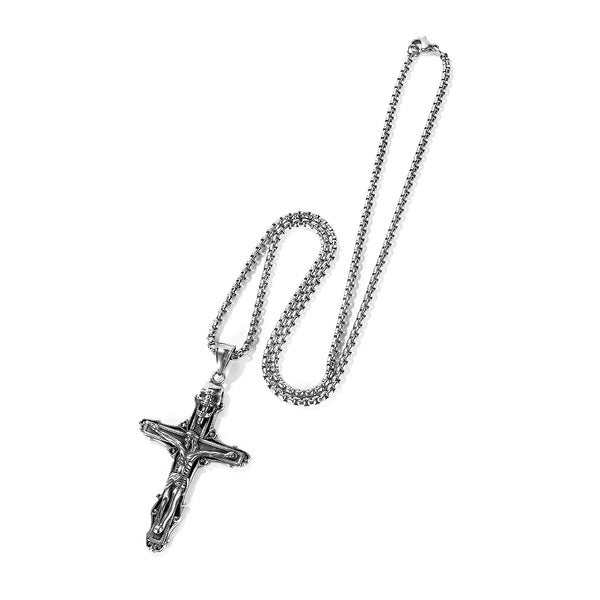 Men's Fashion Hip Hop Cross Pendant Necklace-Mens Pendant Necklace-SunnyHouse Jewelry